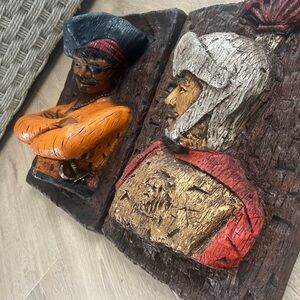 RARE Vanguard 1960s Resin 3D Polyarts, inc. Original Wall Art Pirate / Soldier